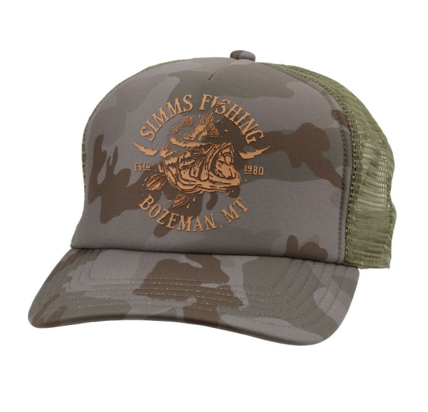Simms Adventure Trucker Hat Pico Camo Mineral Simms Adventure Trucker Hat Pico Camo Mineral